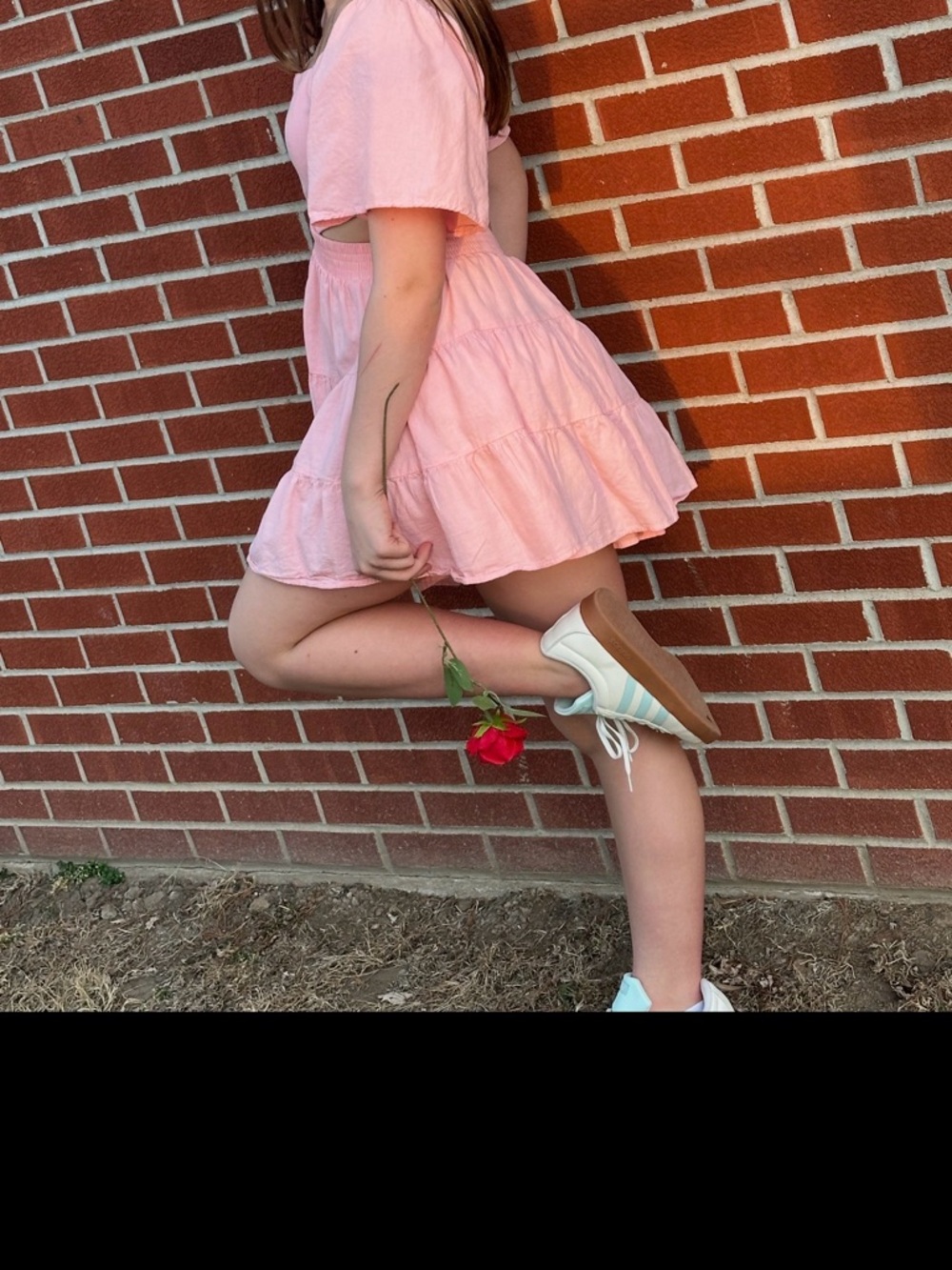 Amazon Pink Backless Tiered Mini Dress